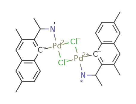 (+/-)-di-μ-chloridobis(3-[1-(dimethylamino)ethyl]-2,7-dimethyl-4-naphthalenyl-C,N)dipalladium(II)