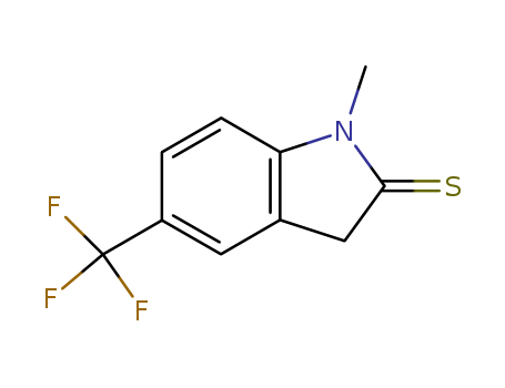 2H-INDOLE-2-THIONE,1,3-DIHYDRO-1-METHYL-5-(TRIFLUOROMETHYL)-