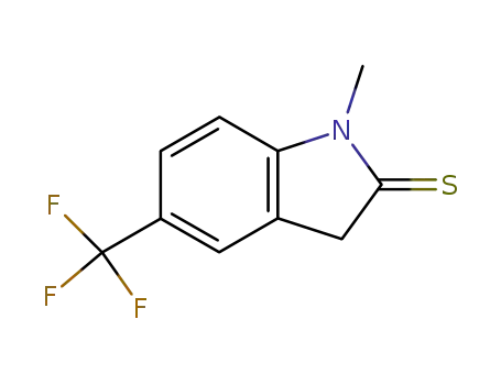 2H-Indole-2-thione,  1,3-dihydro-1-methyl-5-(trifluoromethyl)-