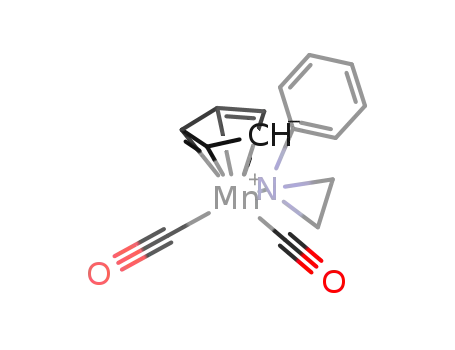 N-phenylaziridine-dicarbonyl-η(5)-cyclopentadienyl-manganese(I)