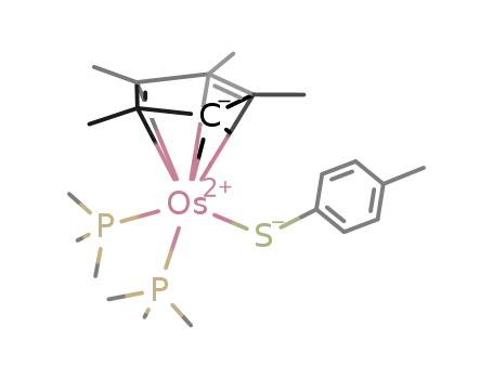 ((CH<sub>3</sub>)5C<sub>5</sub>)Os(P(CH<sub>3</sub>)3)2(SC<sub>6</sub>H<sub>4</sub>CH<sub>3</sub>)