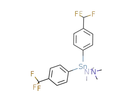 Molecular Structure of 952516-13-1 ((p-CF<sub>3</sub>C<sub>6</sub>H<sub>4</sub>)2Sn(NMe<sub>2</sub>)2)