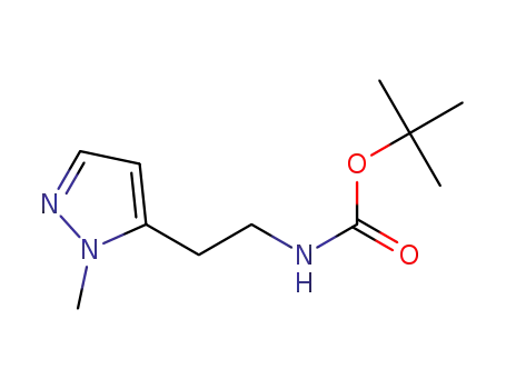 Carbamic acid, [2-(1-methyl-1H-pyrazol-5-yl)ethyl]-, 1,1-dimethylethyl ester (9CI)