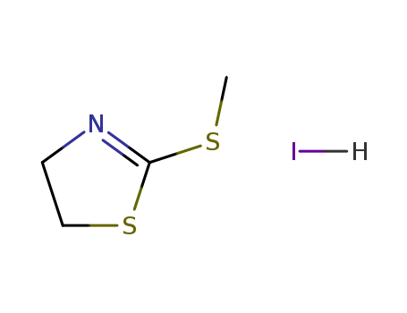 40836-94-0  C4H8INS2  2-Methyl-sulphanyl-4,5-dihydrothiazoline hydroiodide  CAS NO.40836-94-0