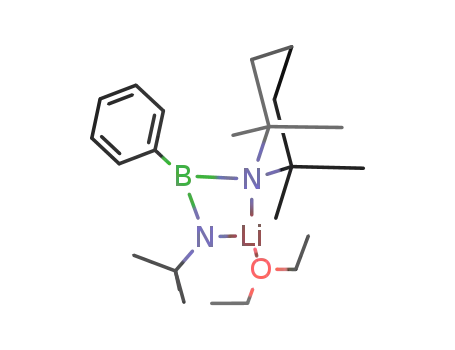 Molecular Structure of 842164-63-0 ((tert-butylamino)[phenyl(2,2,6,6-tetramethylpiperidino)boryl]lithium(diethyl ether))