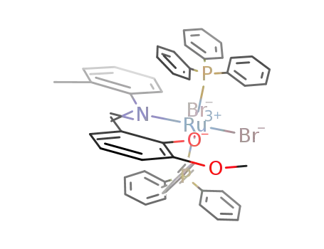 RuBr<sub>2</sub>(PPh<sub>3</sub>)2(2-O-3-OMe-C<sub>6</sub>H<sub>3</sub>CHNC<sub>6</sub>H<sub>4</sub>Me-2)