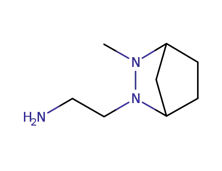 Molecular Structure of 159583-38-7 (2,3-Diazabicyclo[2.2.1]heptane-2-ethanamine,3-methyl-(9CI))