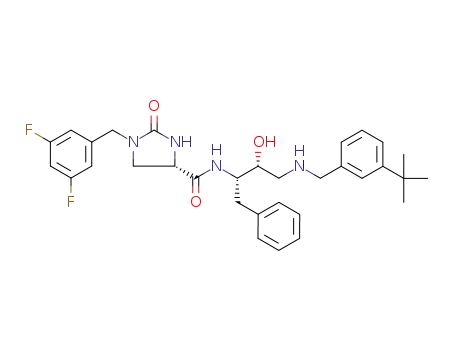 (4S)-N-[(2S,3R)-4-(3-t-butylphenyl)methylamino-3-hydroxy-1-phenylbutan-2-yl]-1-(3,5-difluorophenyl)methyl-2-oxoimidazolidine-4-carboxamide