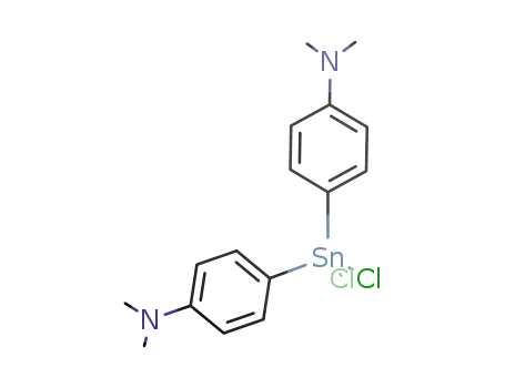 Molecular Structure of 56541-98-1 ((p-Me<sub>2</sub>NC<sub>6</sub>H<sub>4</sub>)2SnCl<sub>2</sub>)