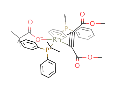 trans-[Rh(κ(1)-O2CC(CH3)3)(η(2)-C2(CO2Me)2)(P(i-Pr)Ph2)2
