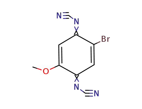 2-bromo-4-(cyanoimino)-5-methoxy-2,5-cyclohexadien-1-ylidenecyanamide