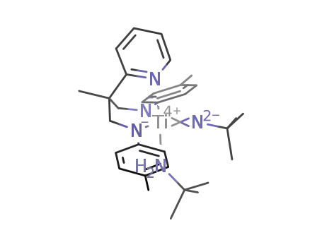 [Ti(N(t)Bu)(MeC(2-C<sub>5</sub>H<sub>4</sub>N)(CH<sub>2</sub>N-4-C<sub>6</sub>H<sub>4</sub>Me)2)(NH<sub>2</sub>(t)Bu)]