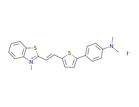 (E)-2-{2-[5-(4-dimethylaminophenyl)-thiophen-2-yl]-vinyl}-3-methylbenzothiazolium iodide