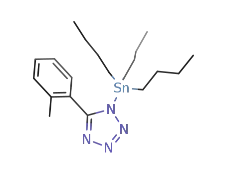 Molecular Structure of 683270-46-4 (1H-Tetrazole, 5-(2-methylphenyl)-1-(tributylstannyl)-)