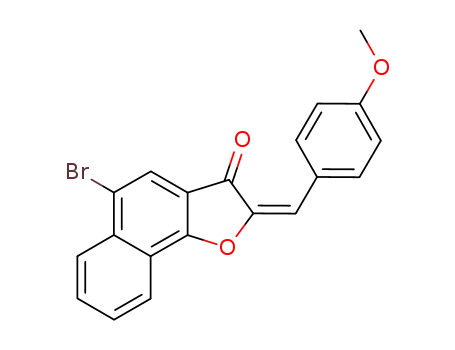 5-bromo-2-(p-methoxybenzylidene)-6,7-benzocoumaran-3-one
