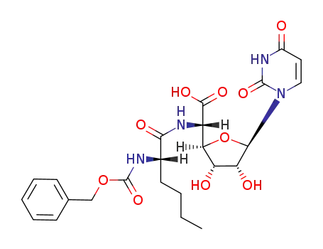 (S)-((S)-2-Benzyloxycarbonylamino-hexanoylamino)-[(2R,3S,4R,5R)-5-(2,4-dioxo-3,4-dihydro-2H-pyrimidin-1-yl)-3,4-dihydroxy-tetrahydro-furan-2-yl]-acetic acid