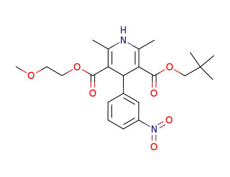 (2-methoxy-ethyl) neopentyl 2,6-dimethyl-4-(3-nitrophenyl)-1,4-dihydropyridine-3,5-dicarboxylate