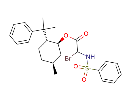 Benzenesulfonylamino-bromo-acetic acid (1S,2R,5S)-5-methyl-2-(1-methyl-1-phenyl-ethyl)-cyclohexyl ester