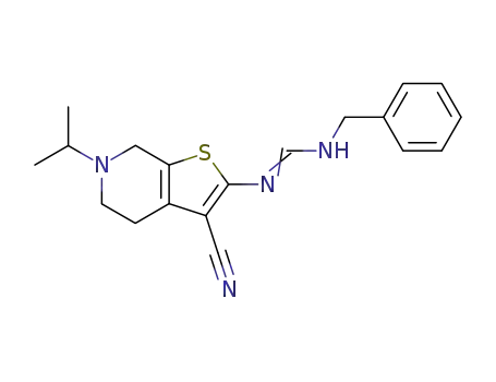 2-Benzylaminomethyleneamino-3-cyano-4,5,6,7-tetrahydro-6-isopropylthieno<3,4-b>pyridine