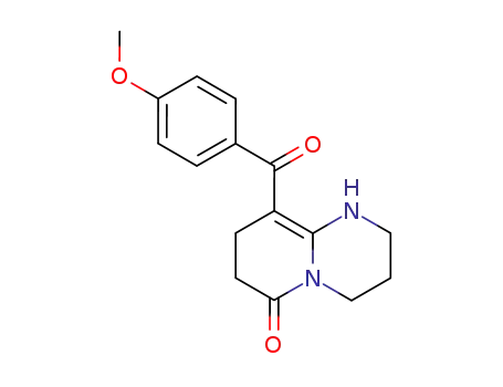 6H-Pyrido[1,2-a]pyrimidin-6-one,
1,2,3,4,7,8-hexahydro-9-(4-methoxybenzoyl)-