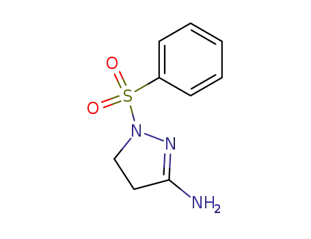 Molecular Structure of 71998-90-8 (1-(phenylsulfonyl)-4,5-dihydro-1H-pyrazol-3-amine)