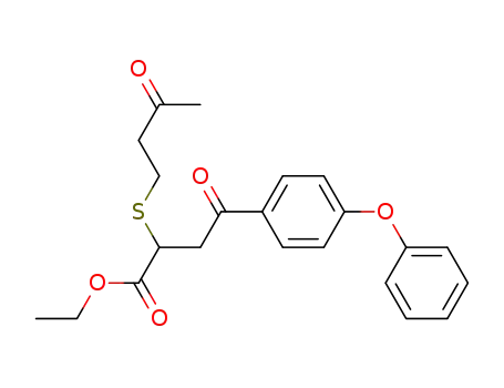 ethyl 2-(3-oxobuthylthio)-3-(4-phenoxybenzoyl)propionate