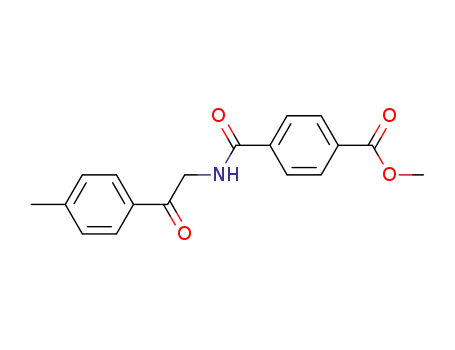 Molecular Structure of 108783-60-4 (N-(2-Oxo-2-p-tolyl-ethyl)-terephthalamic acid methyl ester)