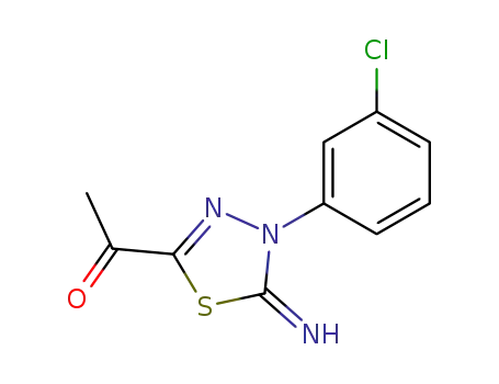 1-[4-(3-Chloro-phenyl)-5-imino-4,5-dihydro-[1,3,4]thiadiazol-2-yl]-ethanone