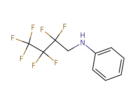 Molecular Structure of 356-67-2 (<i>N</i>-(1<i>H</i>,1<i>H</i>-heptafluoro-butyl)-aniline)