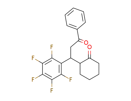 2-(2-benzoyl-1-pentafluorophenyl)ethylcyclohexanone