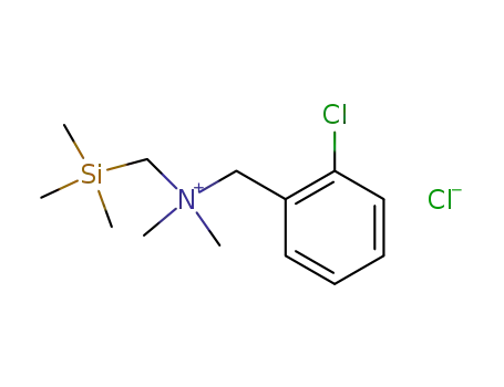 Molecular Structure of 102101-49-5 (Benzenemethanaminium,
2-chloro-N,N-dimethyl-N-[(trimethylsilyl)methyl]-, chloride)