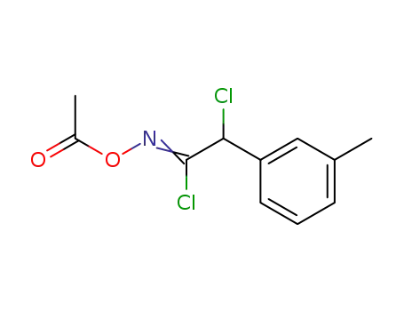 chlorure de l'acide N-acetoxy chloro-2 (m.tolyl)-2 acetohydroximique