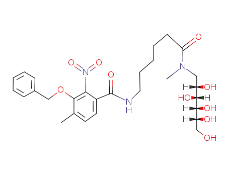 N-<5-<(1-deoxy-D-sorbitolyl)(methyl)carbamoyl>pentyl>-2-nitro-3-benzyloxy-4-methylbenzamide