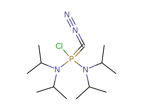 Molecular Structure of 109065-32-9 (<bis(diisopropylamino)>(chloro)diazomethylenephosphorane)