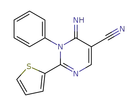 6-Imino-1-phenyl-2-thiophen-2-yl-1,6-dihydro-pyrimidine-5-carbonitrile