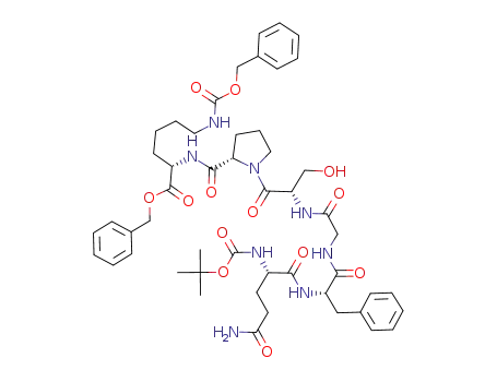 Boc-Gln-Phe-Gly-Ser-Pro-Lys(Z)-OBzl