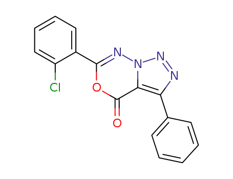 4H-[1,2,3]Triazolo[1,5-d][1,3,4]oxadiazin-4-one,
6-(2-chlorophenyl)-3-phenyl-
