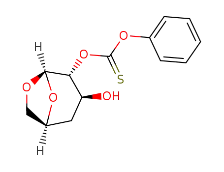 Thiocarbonic acid O-((1S,3S,4R,5R)-3-hydroxy-6,8-dioxa-bicyclo[3.2.1]oct-4-yl) ester O-phenyl ester
