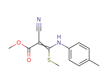 methyl 2-cyano-3-methylthio-3-(p-toluidino)acrylate