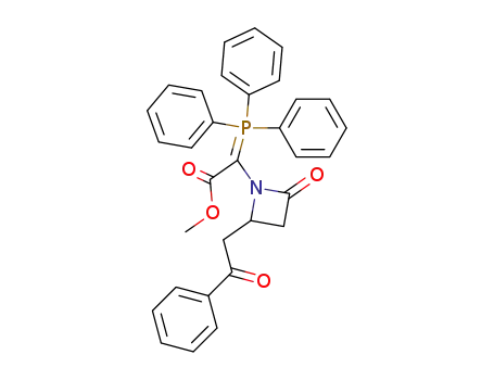 methyl 2-(4-phenylcarbonylmethyl-2-oxo-1-azetidinyl)-2-(triphenylphosphoranylidene)acetate