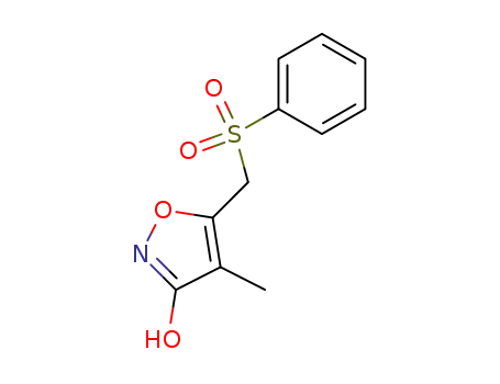 3-hydroxy-4-methyl-5-(phenylsulphonylmethyl)isoxazole