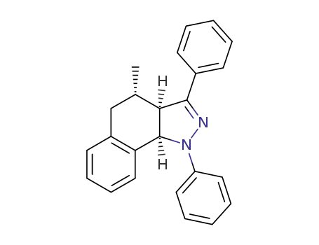 Molecular Structure of 108968-91-8 ((3aR,4S,9bR)-4-Methyl-1,3-diphenyl-3a,4,5,9b-tetrahydro-1H-benzo[g]indazole)