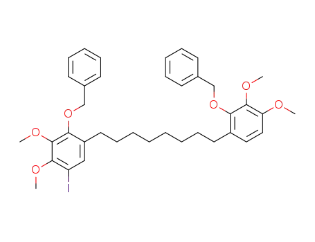 2-Benzyloxy-1-[8-(2-benzyloxy-3,4-dimethoxy-phenyl)-octyl]-5-iodo-3,4-dimethoxy-benzene