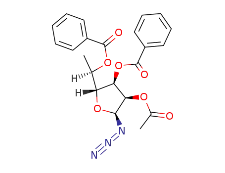 2-O-Acetyl-6-desoxy-3,5-O-dibenzoyl-α-D-allofuranosylazid