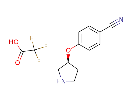 (3S)-3-(4-cyanophenoxy)pyrrolidinium trifluoroacetate