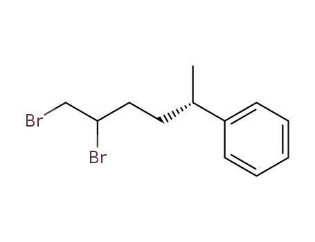 Molecular Structure of 87945-99-1 (Benzene, (4,5-dibromo-1-methylpentyl)-)