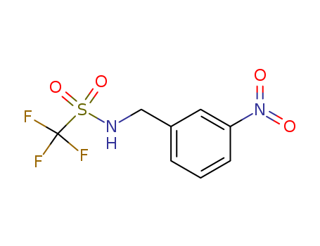 Molecular Structure of 114532-95-5 (Methanesulfonamide, 1,1,1-trifluoro-N-[(3-nitrophenyl)methyl]-)