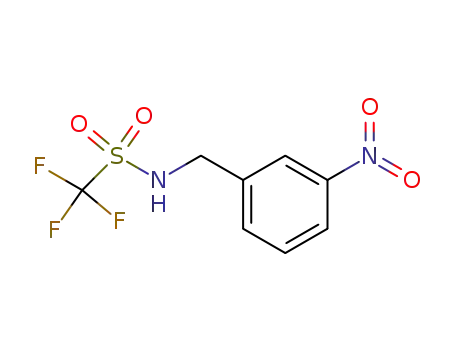 Molecular Structure of 114532-95-5 (Methanesulfonamide, 1,1,1-trifluoro-N-[(3-nitrophenyl)methyl]-)