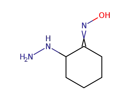 Molecular Structure of 61908-02-9 (Cyclohexanone, 2-hydrazino-, oxime)