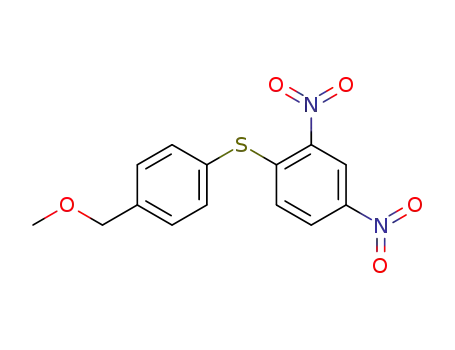 Molecular Structure of 93825-17-3 (Benzene, 1-[[4-(methoxymethyl)phenyl]thio]-2,4-dinitro-)